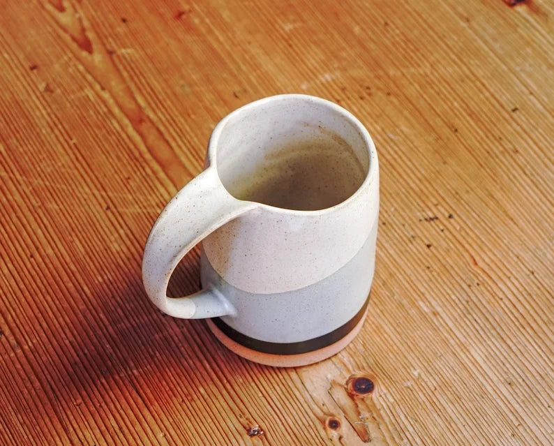 Color Block Speckled Stoneware Mug