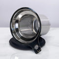 One-Cup Stainless Steel Tea Infuser with Silicone Lid