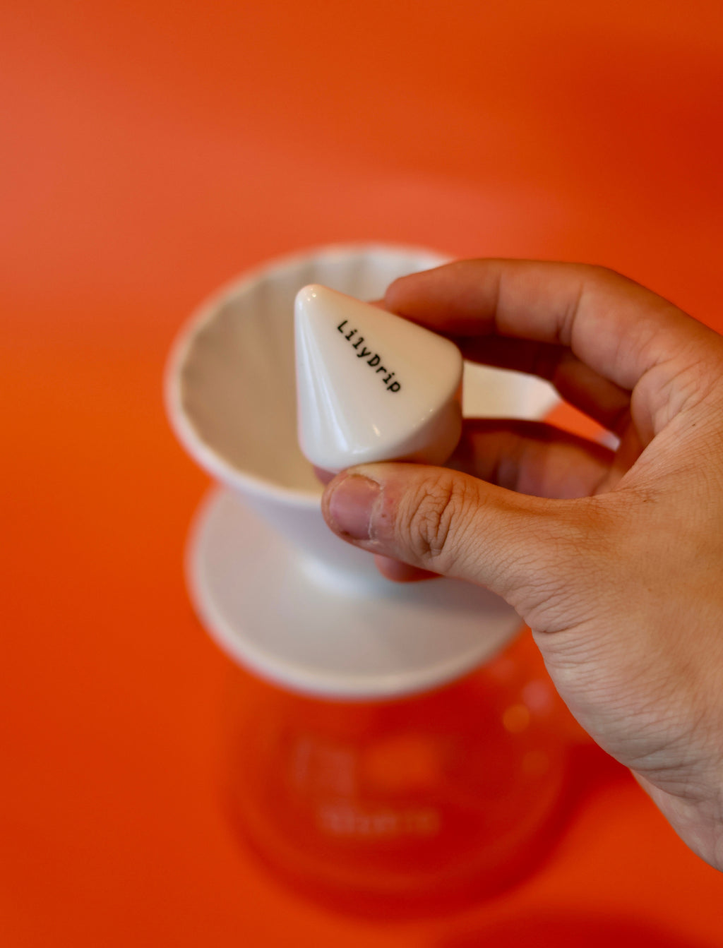 LilyDrip Original Ceramic Pour-Over Insert – Balanced Flow, Fits V60 & Origami Cone Drippers