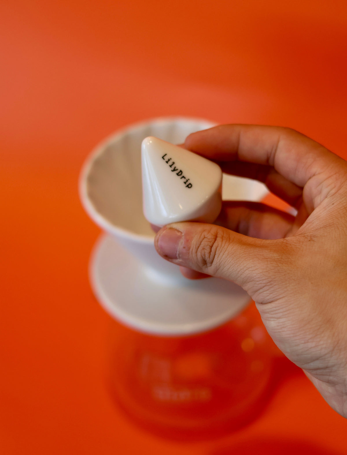 LilyDrip Original Ceramic Pour-Over Insert – Balanced Flow, Fits V60 & Origami Cone Drippers