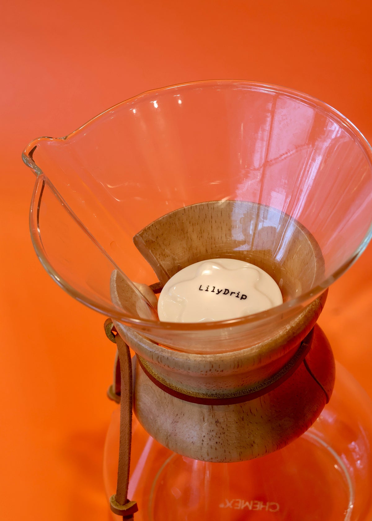 LilyDrip Lotos-C Ceramic Basket Filter Holder for Chemex