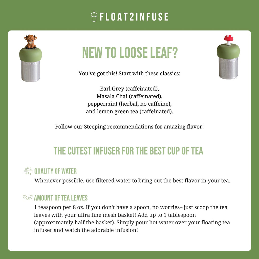 Floating Frog Tea Infuser - Cute Animal Tea Infuser for Loose Leaf Tea