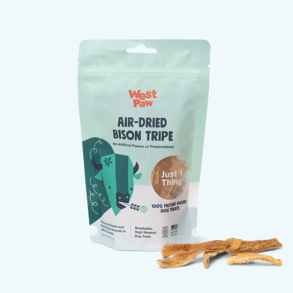 Bison Tripe Air-Dried Dog Treats — Just 1 Thing