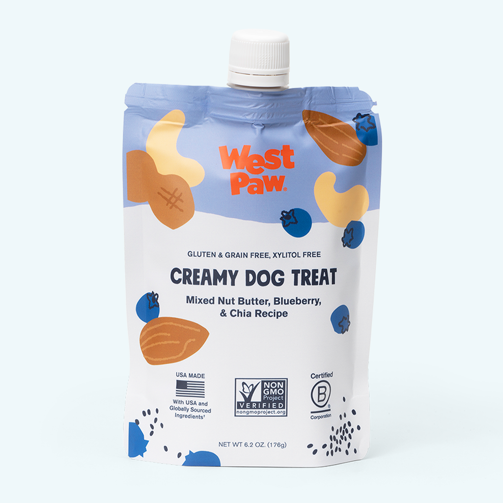 Mixed Nut Butter, Blueberry & Chia Creamy Dog Treat