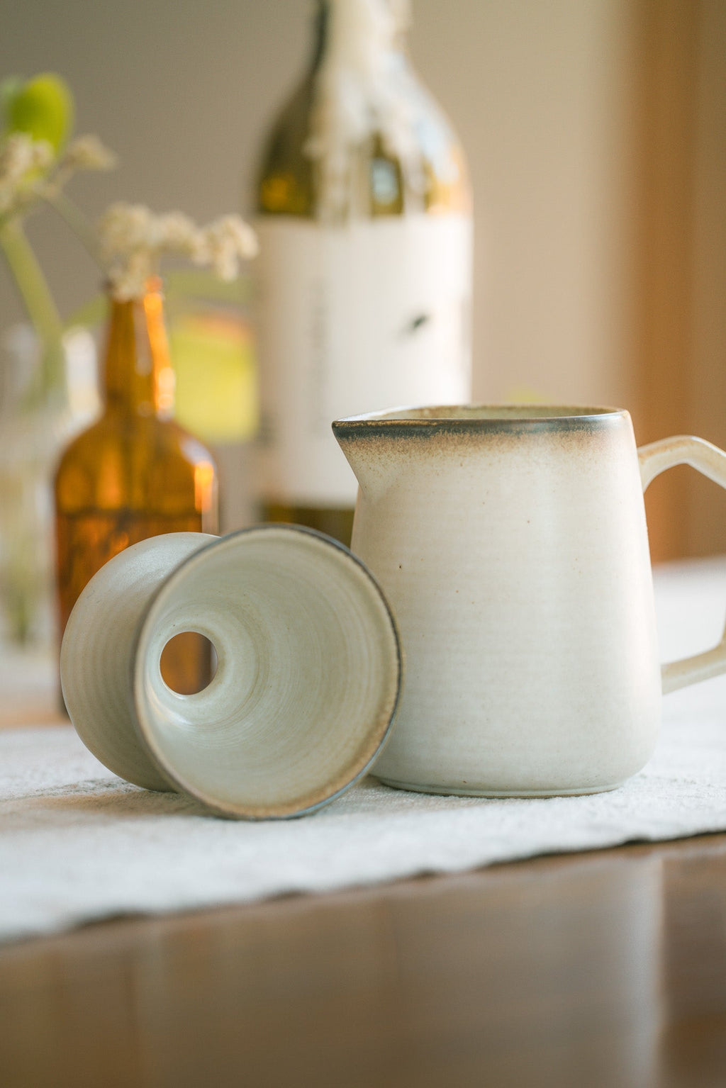 Rustic Stoneware Pour Over Coffee Set