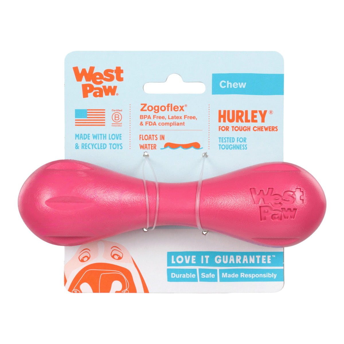 Hurley® Geranium — Limited Edition Zogoflex® Bone Dog Toy