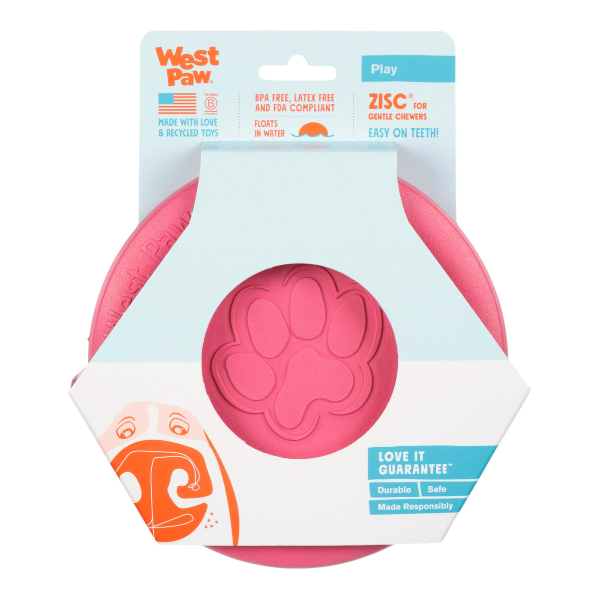 Zisc® Geranium — Limited Edition Zogoflex® Flying Disc Dog Toy