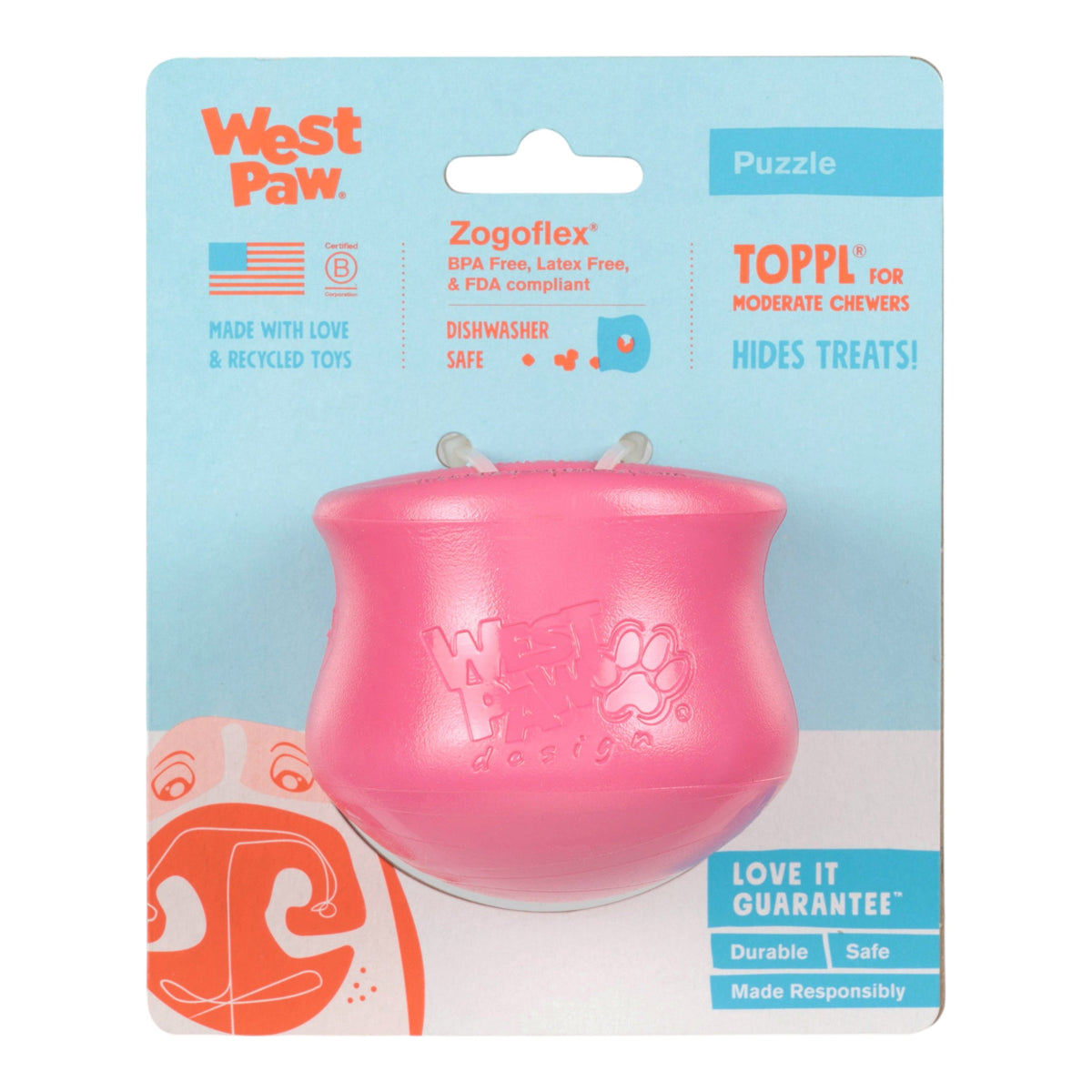 Toppl® Geranium — Limited Edition Zogoflex® Puzzle & Treat Toy