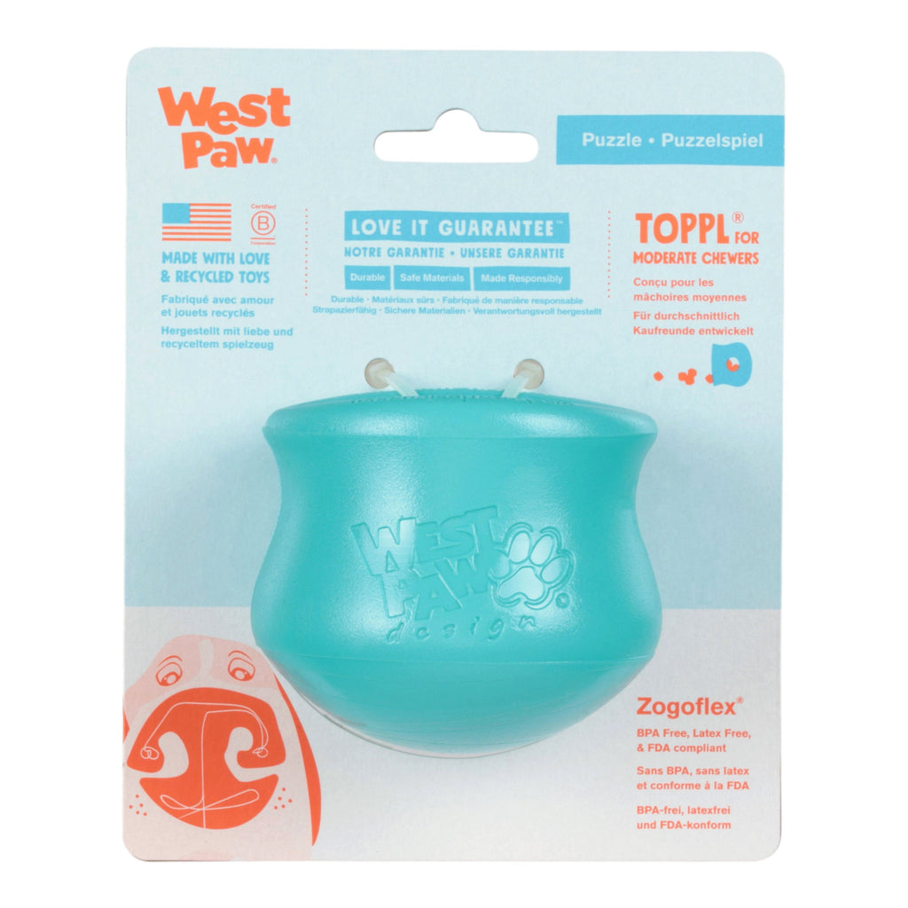 Toppl® Teal — Limited Edition Zogoflex® Puzzle & Treat Toy