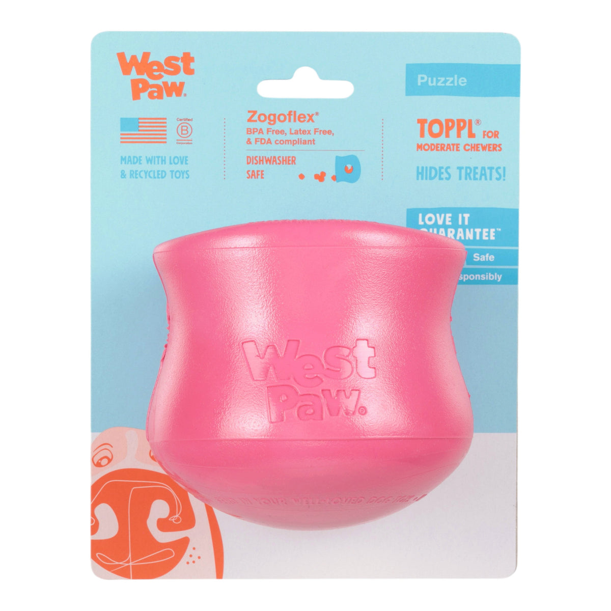 Toppl® Geranium — Limited Edition Zogoflex® Puzzle & Treat Toy