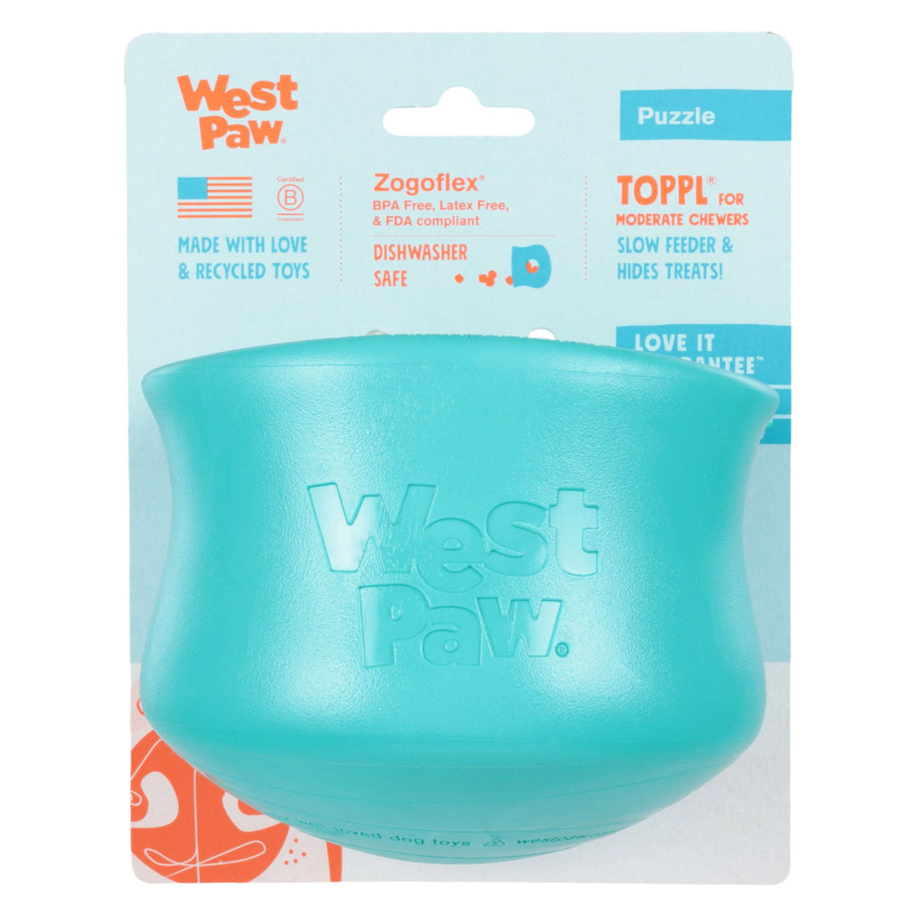 Toppl® Teal — Limited Edition Zogoflex® Puzzle & Treat Toy