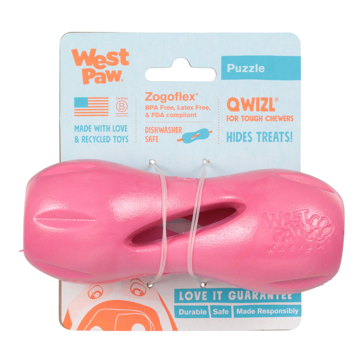 Qwizl® Geranium — Limited Edition Zogoflex® Treat Toy