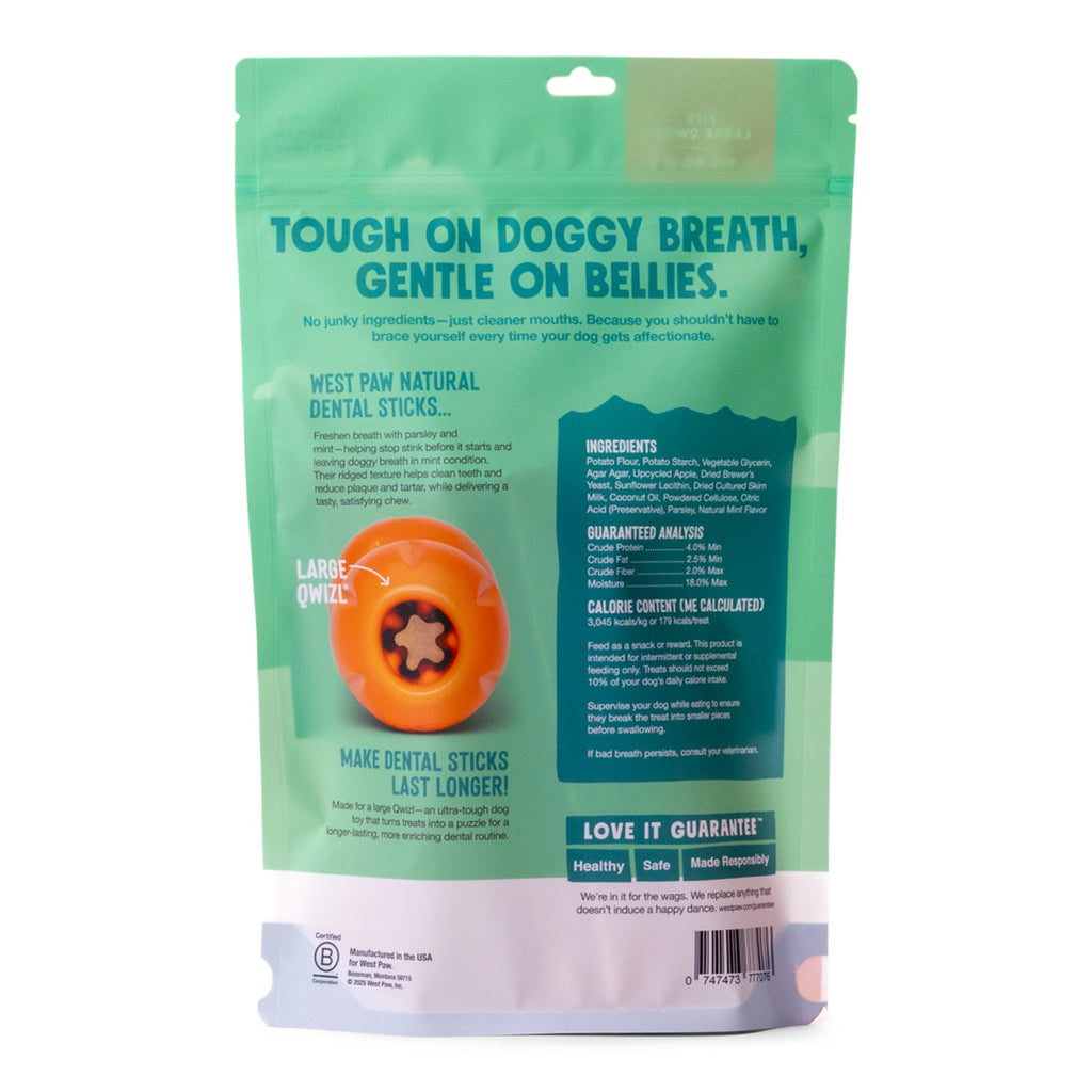 Natural Dental Sticks — Parsley & Mint, Large
