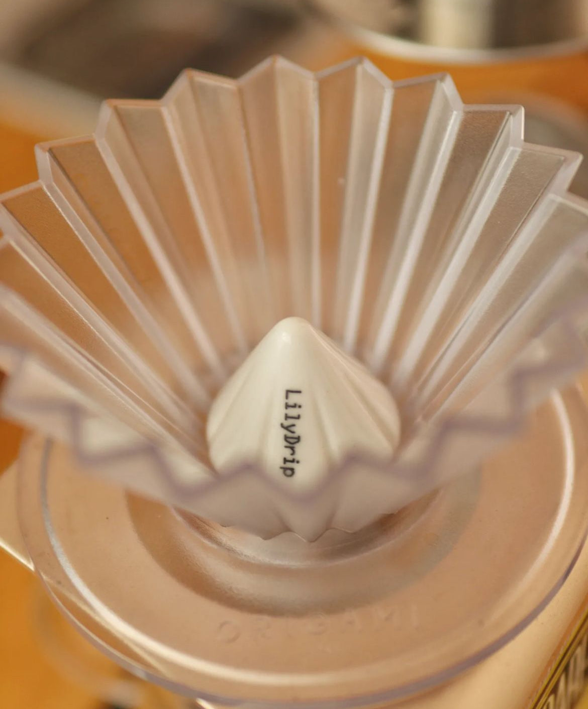 LilyDrip Starflower Ceramic Pour-Over Insert – Fast Flow, Fits V60 & Origami Cone Drippers