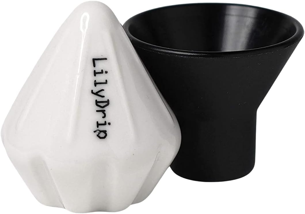 LilyDrip GIO Ceramic Pour-Over Insert – Slow Flow, Fits V60 & Origami Cone Drippers