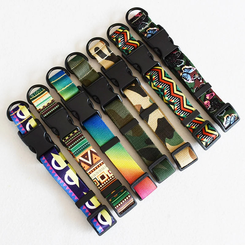 Printed Nylon Dog Collar