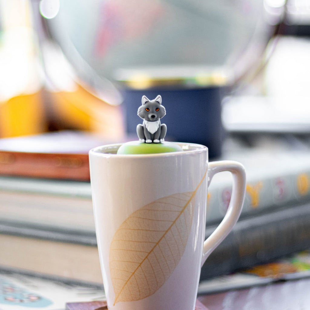 Floating Grey Wolf Tea Infuser - Cute Animal Tea Infuser for Loose Leaf Tea