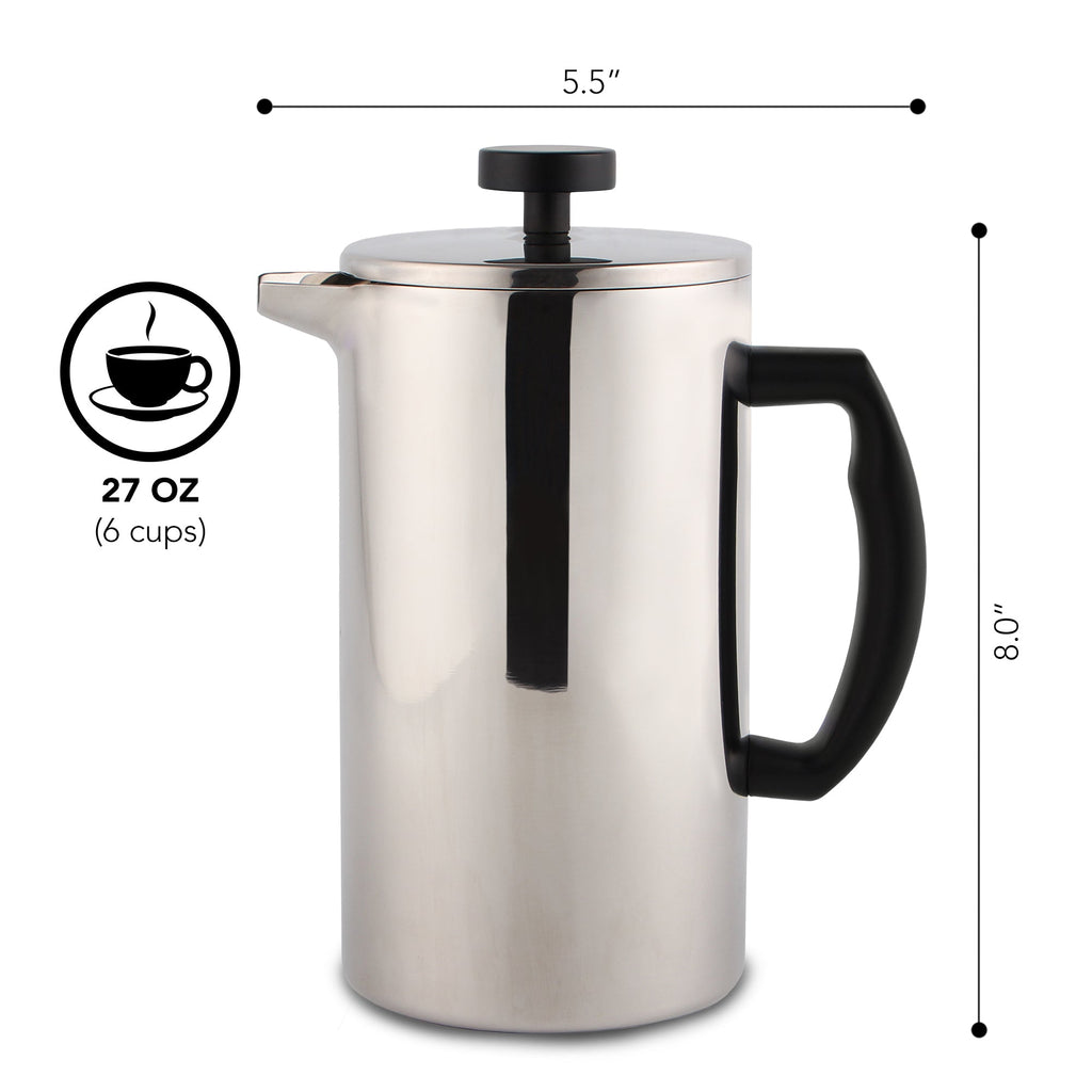 French Press Essentials Bundle – Stainless Steel