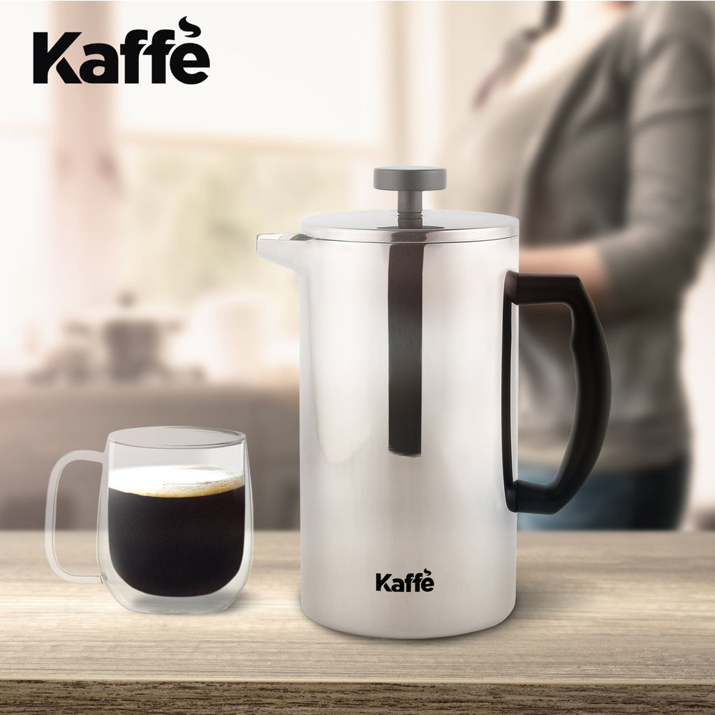Stainless Steel French Press – 27 oz (800 ml) with Extra Filter