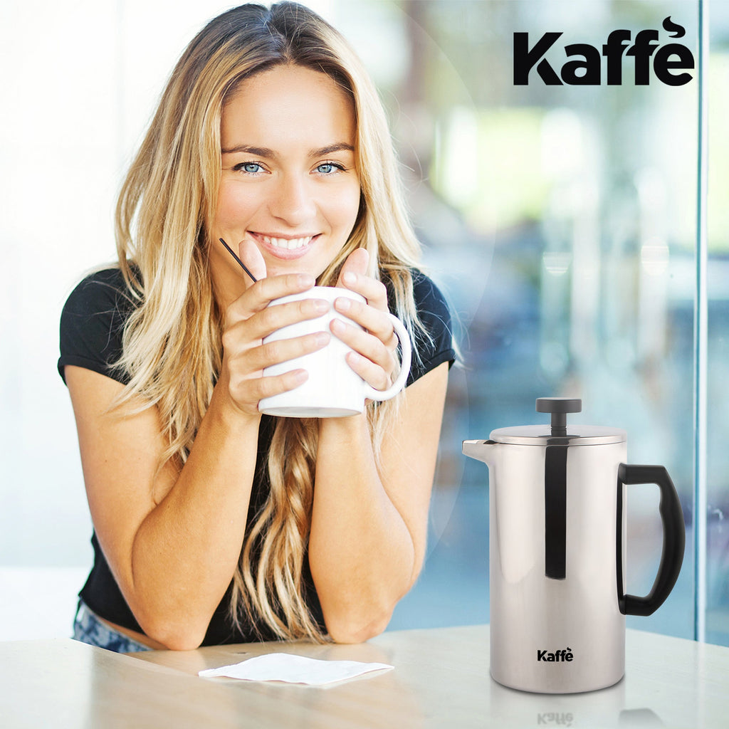 Stainless Steel French Press – 27 oz (800 ml) with Extra Filter