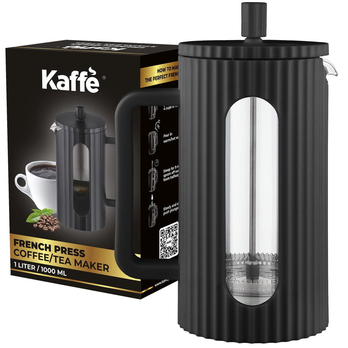 Insulated Glass French Press – 34 oz (1 L)