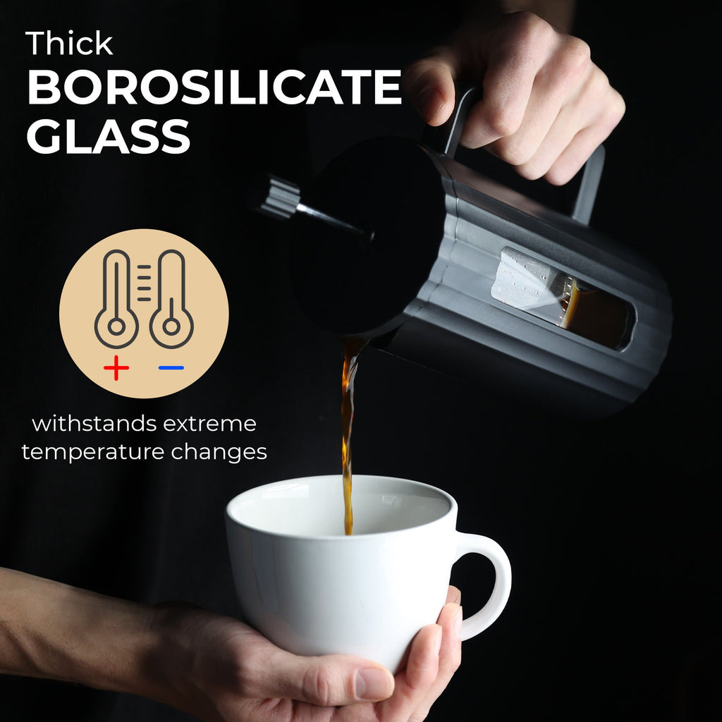 Insulated Glass French Press – 34 oz (1 L)