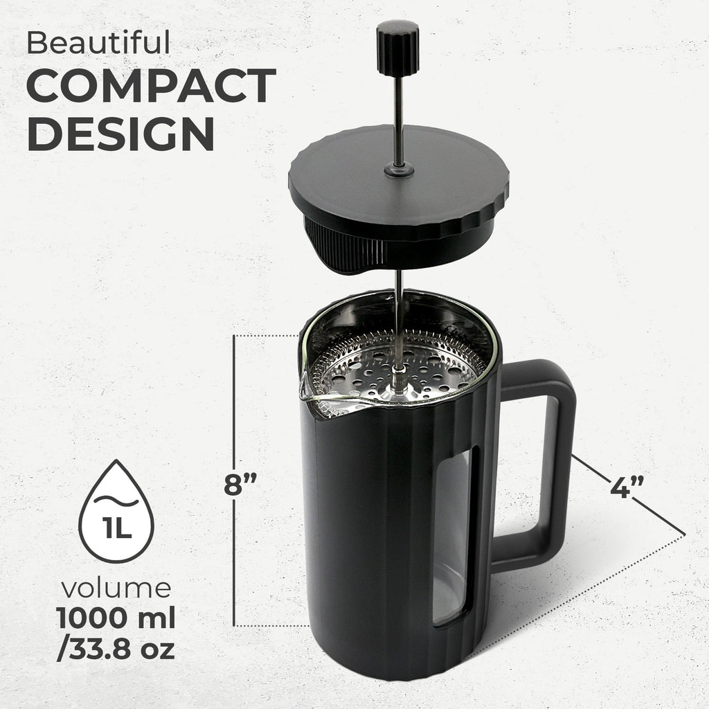 Insulated Glass French Press – 34 oz (1 L)