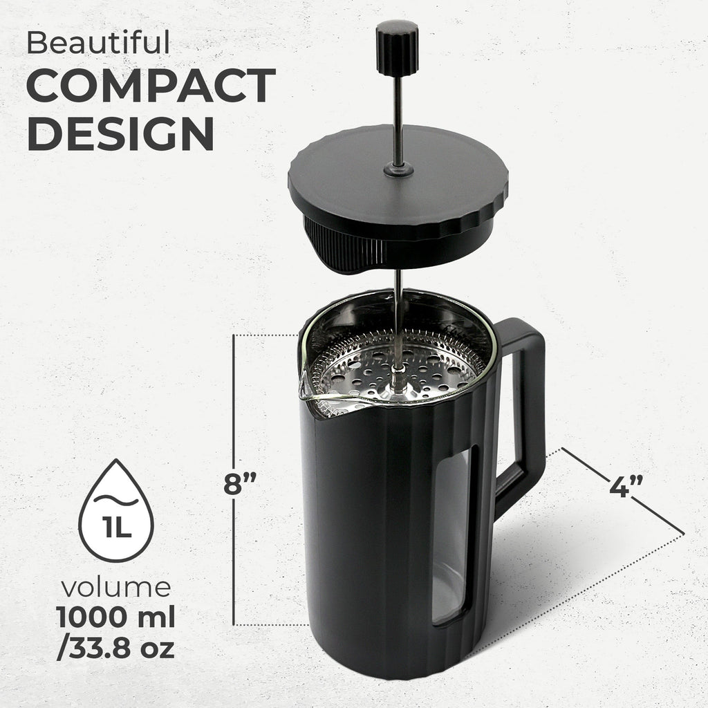 French Press Essentials Bundle – Black
