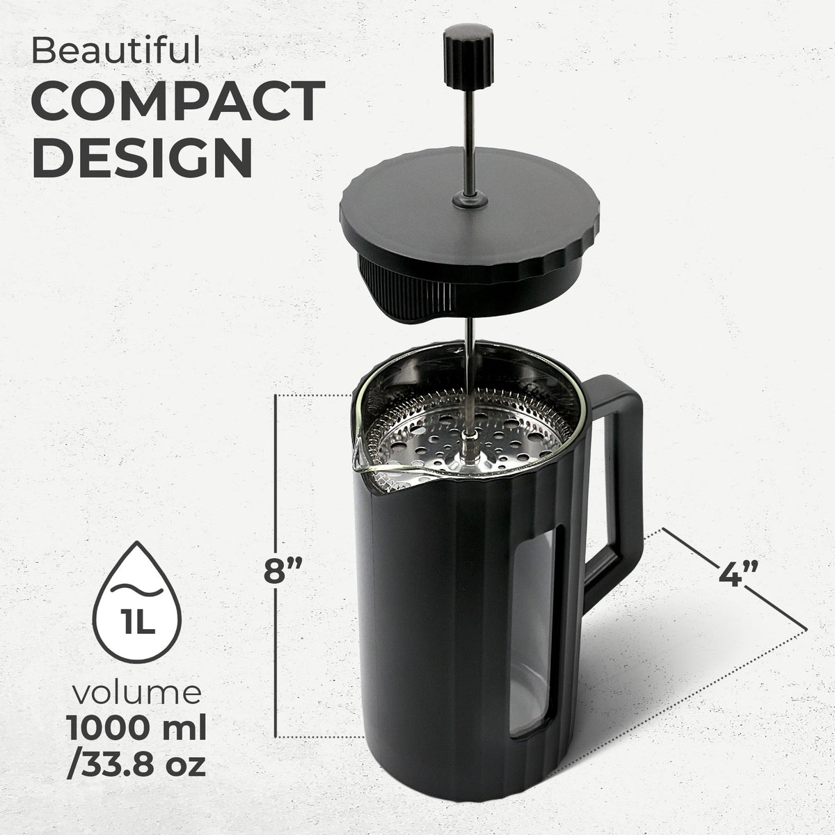 French Press Essentials Bundle – Black