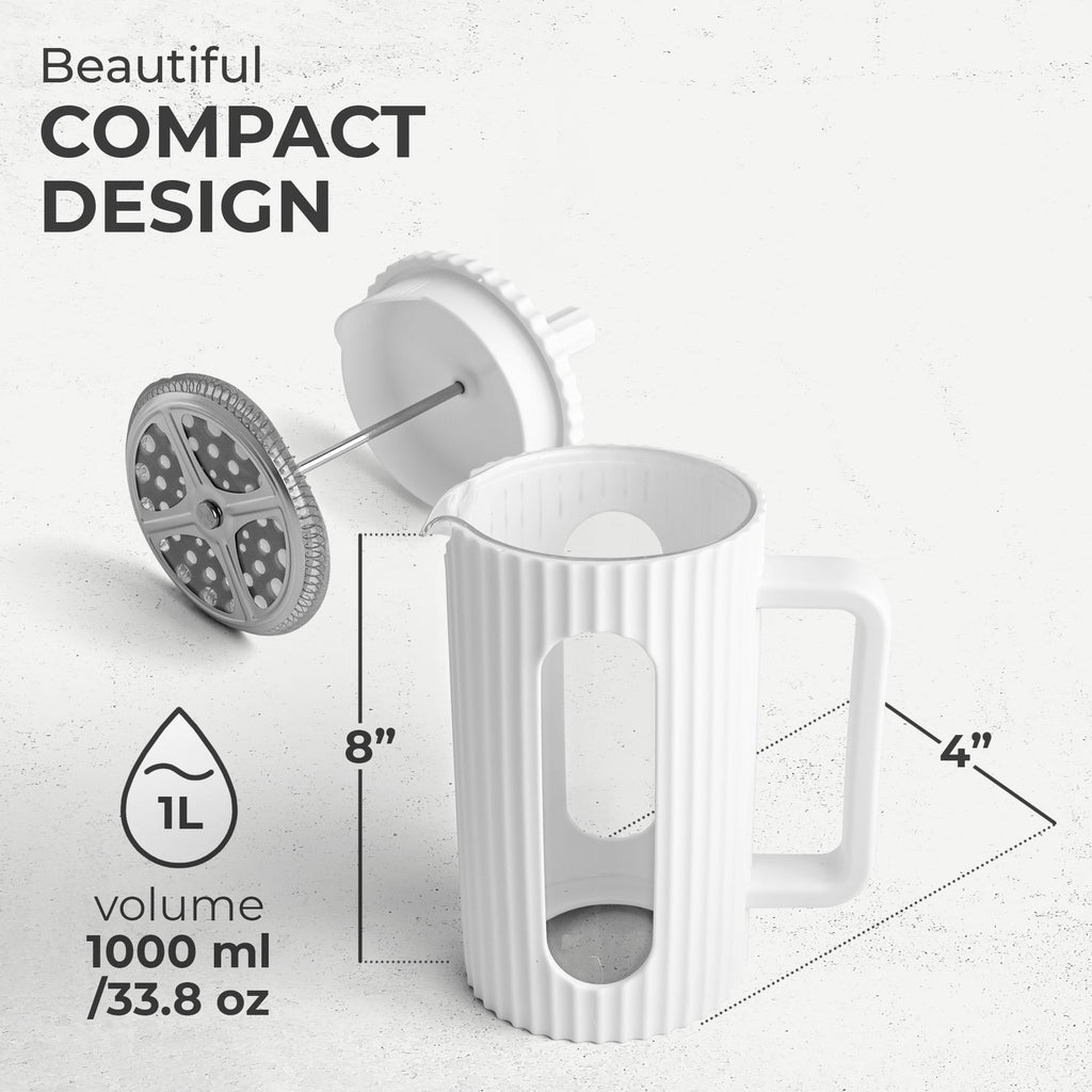 Insulated Glass French Press – 27 oz (800 ml)
