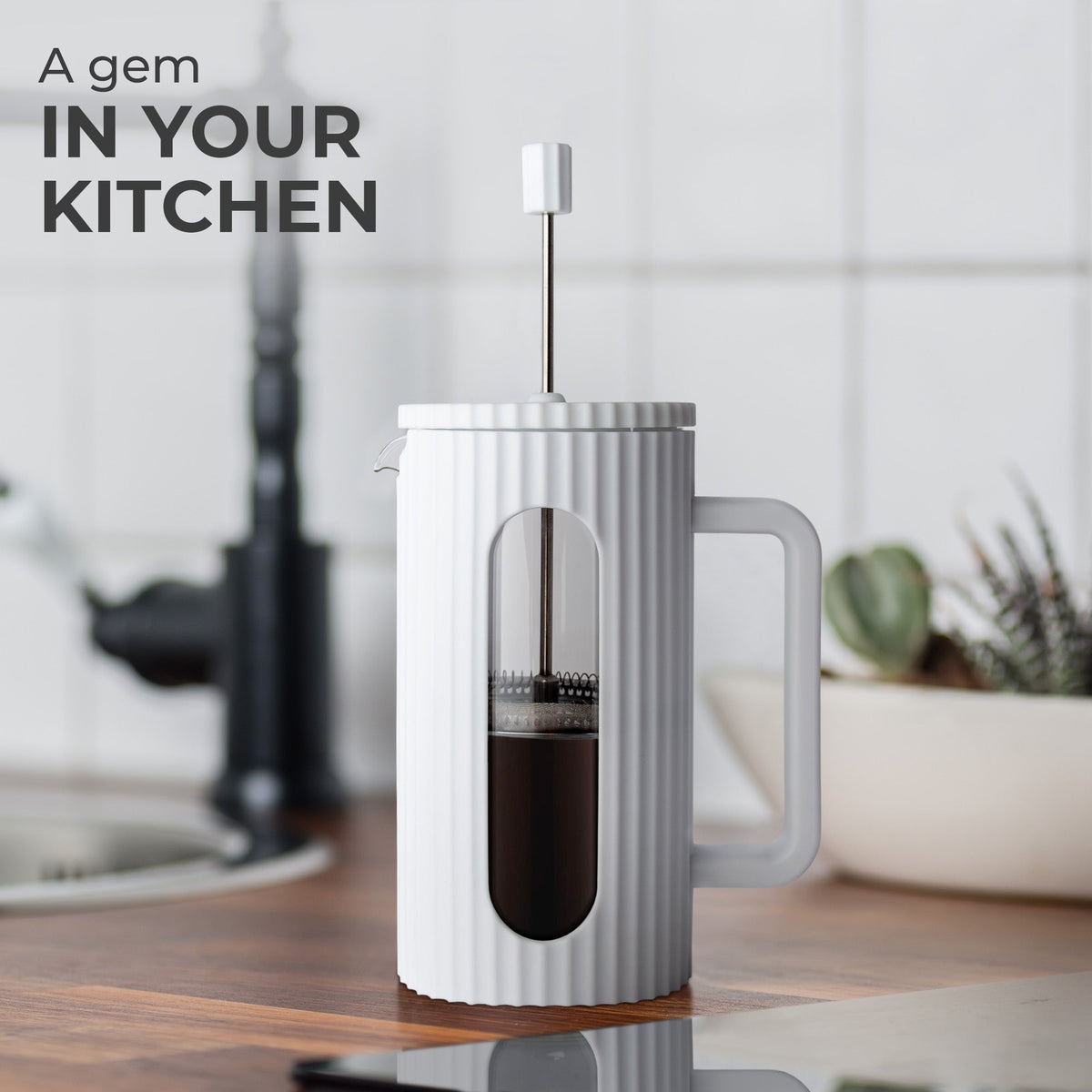 Insulated Glass French Press – 27 oz (800 ml)