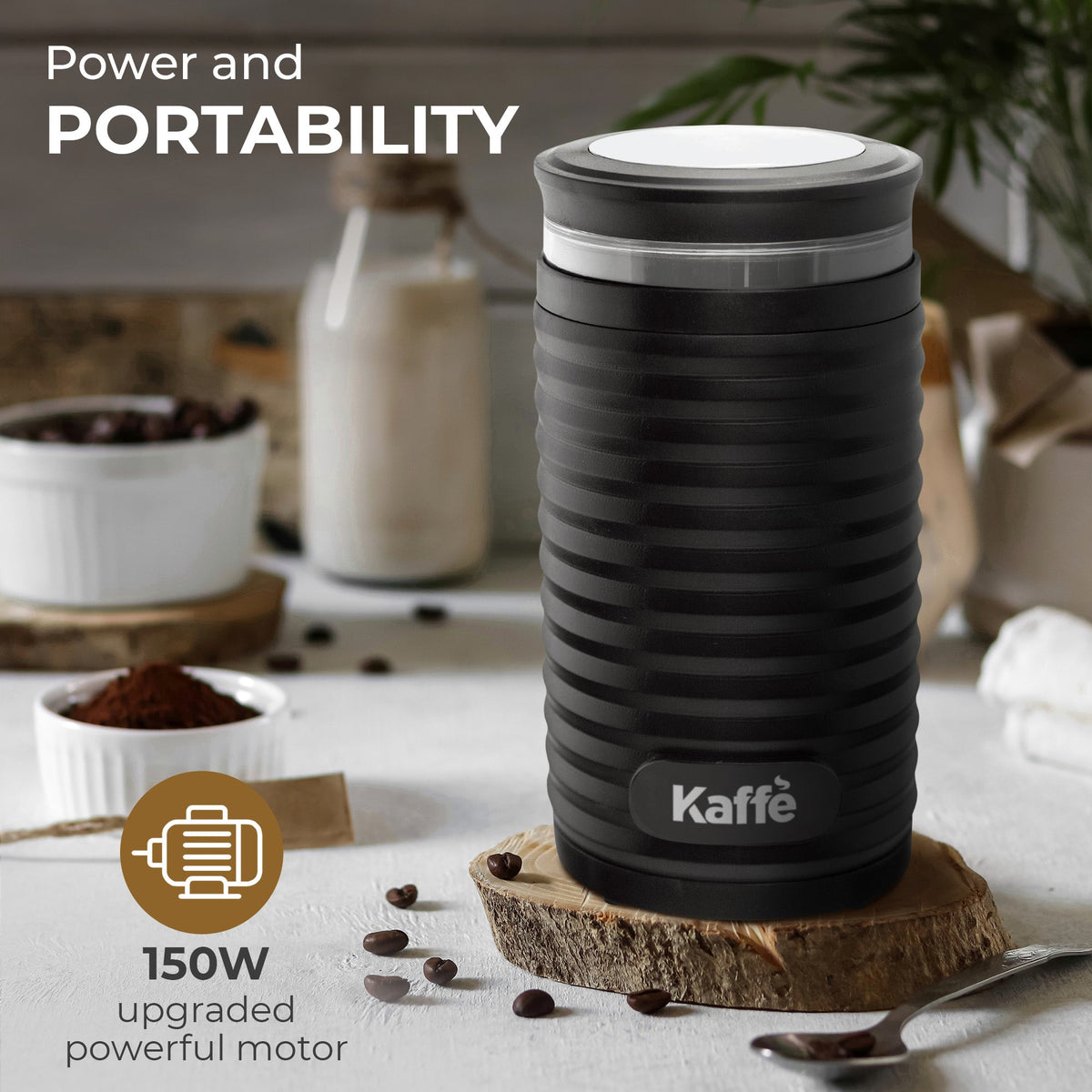 Stainless Steel Blade Coffee & Spice Grinder – 3.5 oz