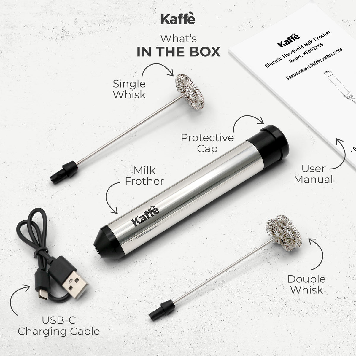 Rechargeable Handheld Milk Frother