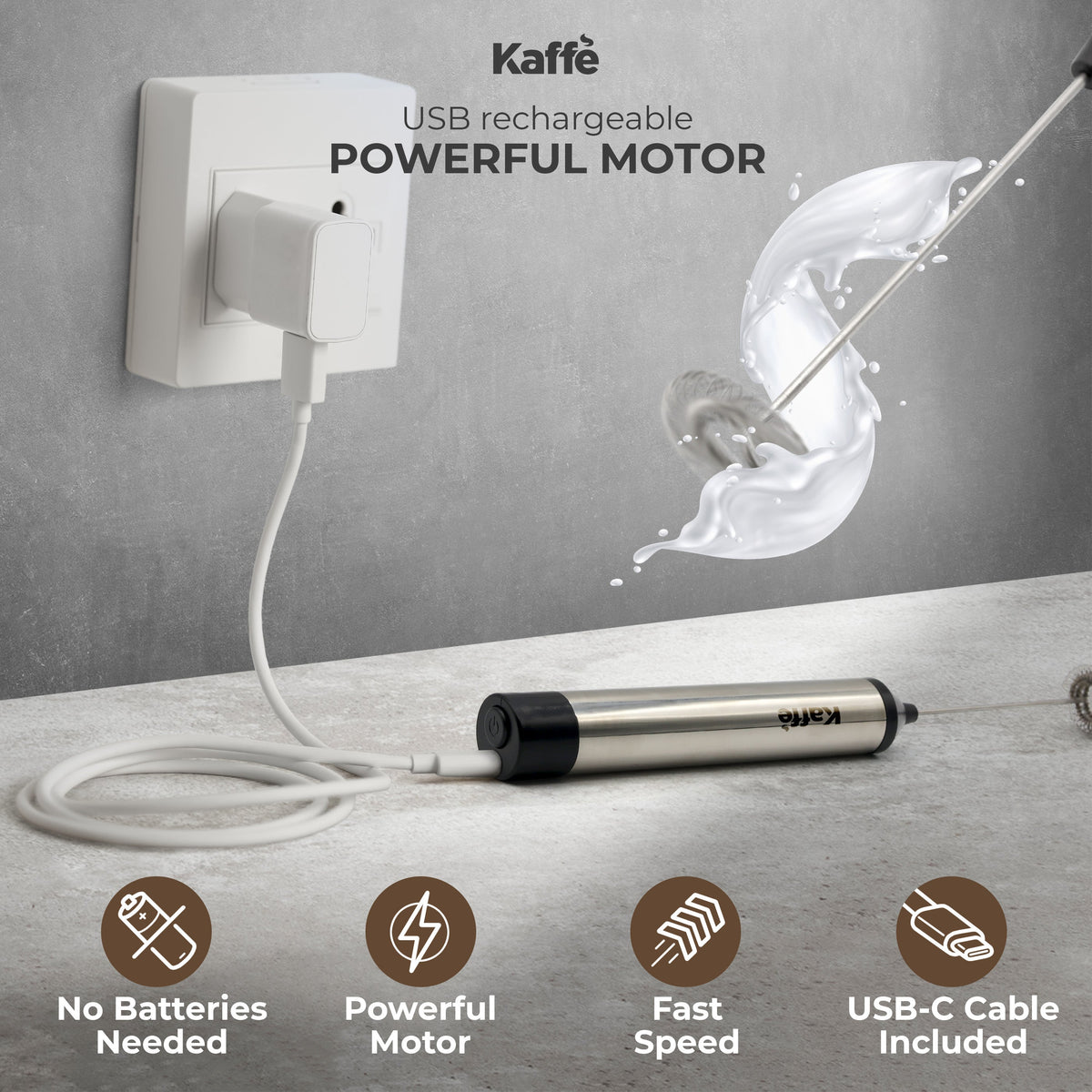 Rechargeable Handheld Milk Frother