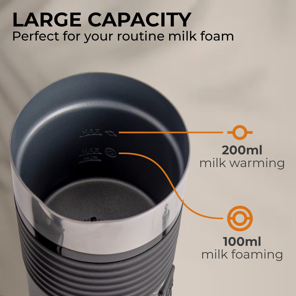 Electric Milk Frother – Hot & Cold Foam with Non-Slip Base