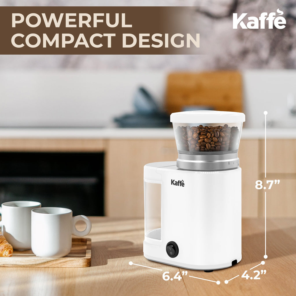 Compact Electric Burr Coffee Grinder – 20 Grind Settings
