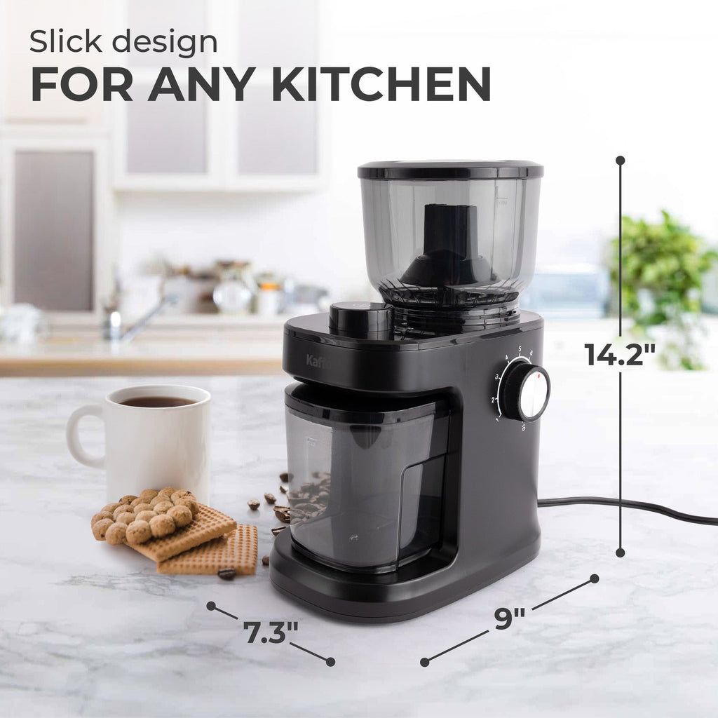 Flat Burr Coffee Grinder – 10 Grind Settings