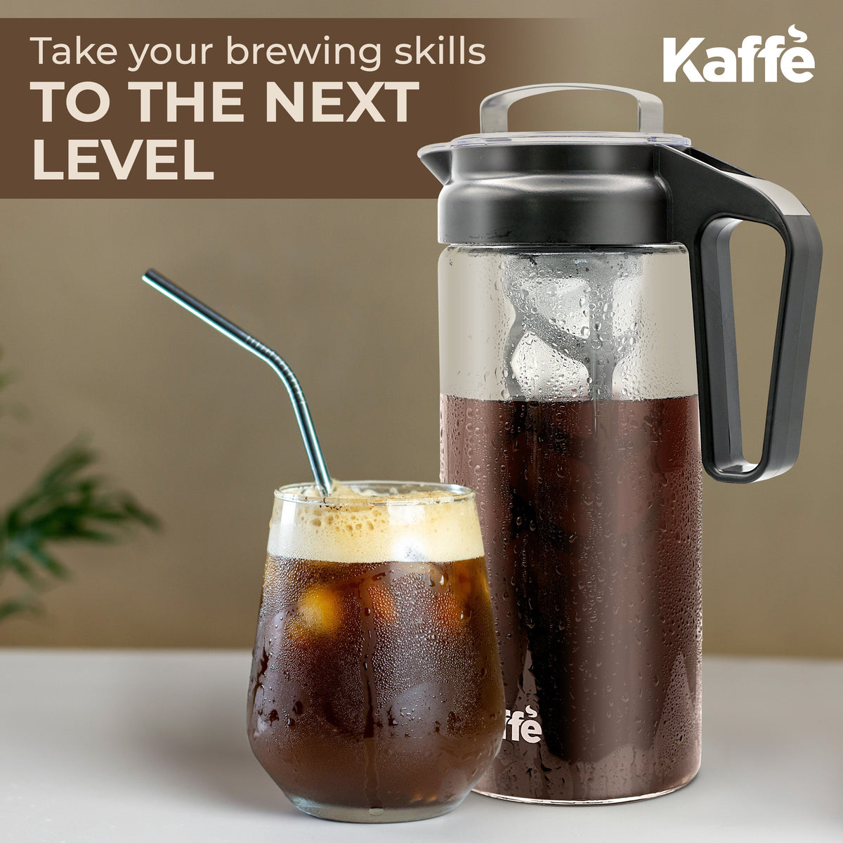 Cold Brew Coffee & Iced Tea Maker – 44 oz (1.3 L)