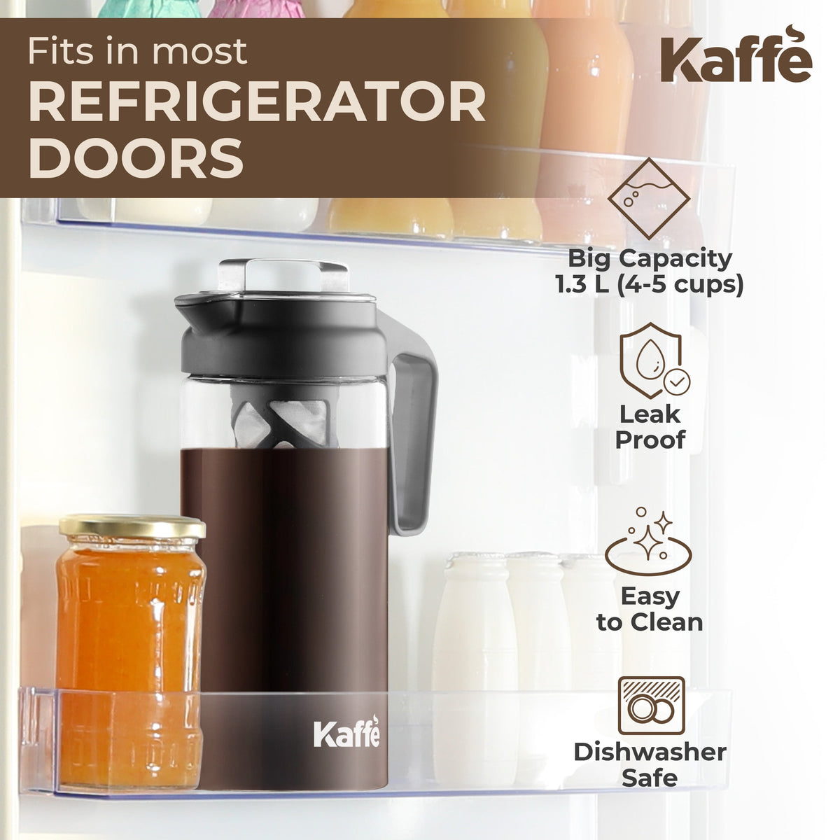 Cold Brew Coffee & Iced Tea Maker – 44 oz (1.3 L)