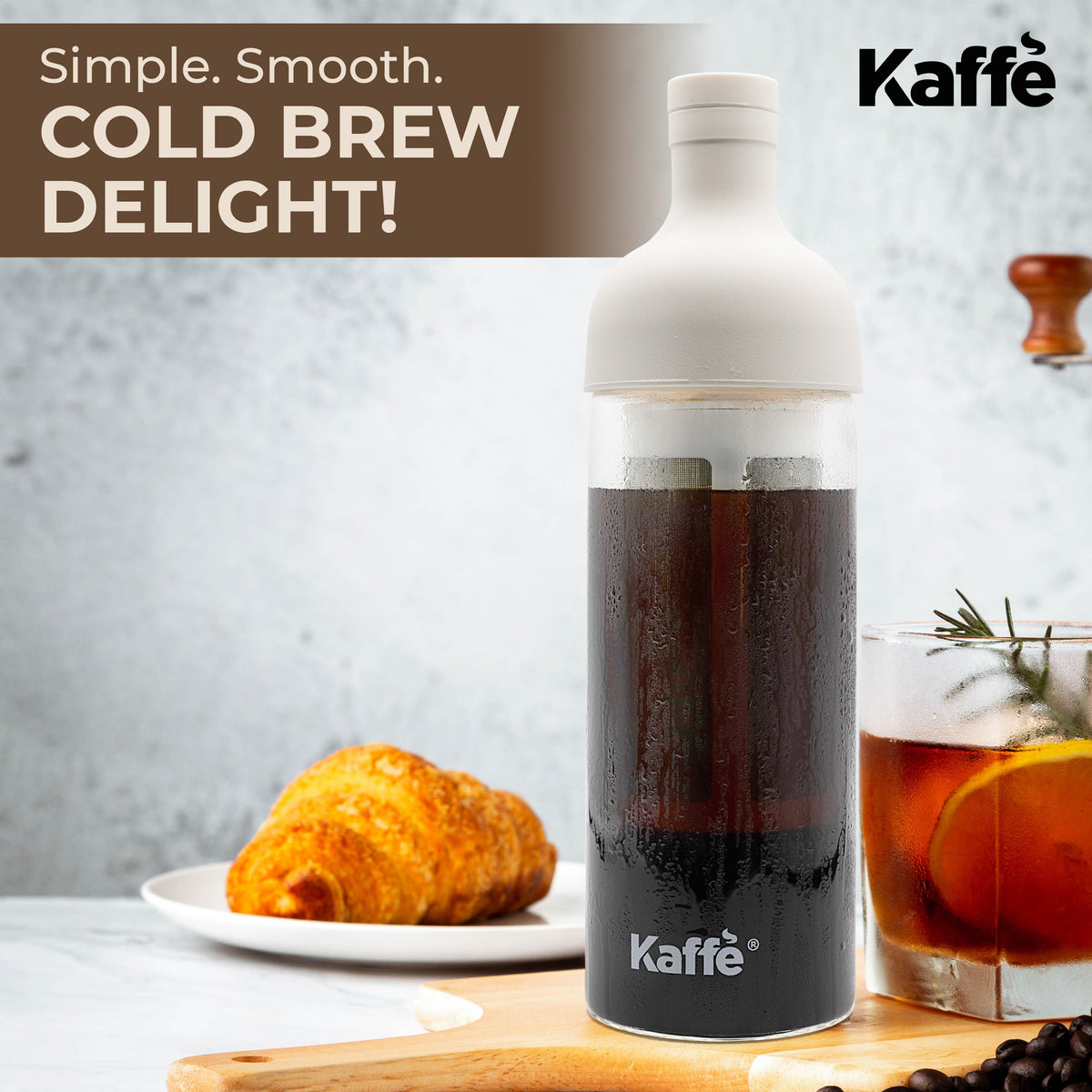 Cold Brew Coffee & Iced Tea Maker – 34 oz (1 L)
