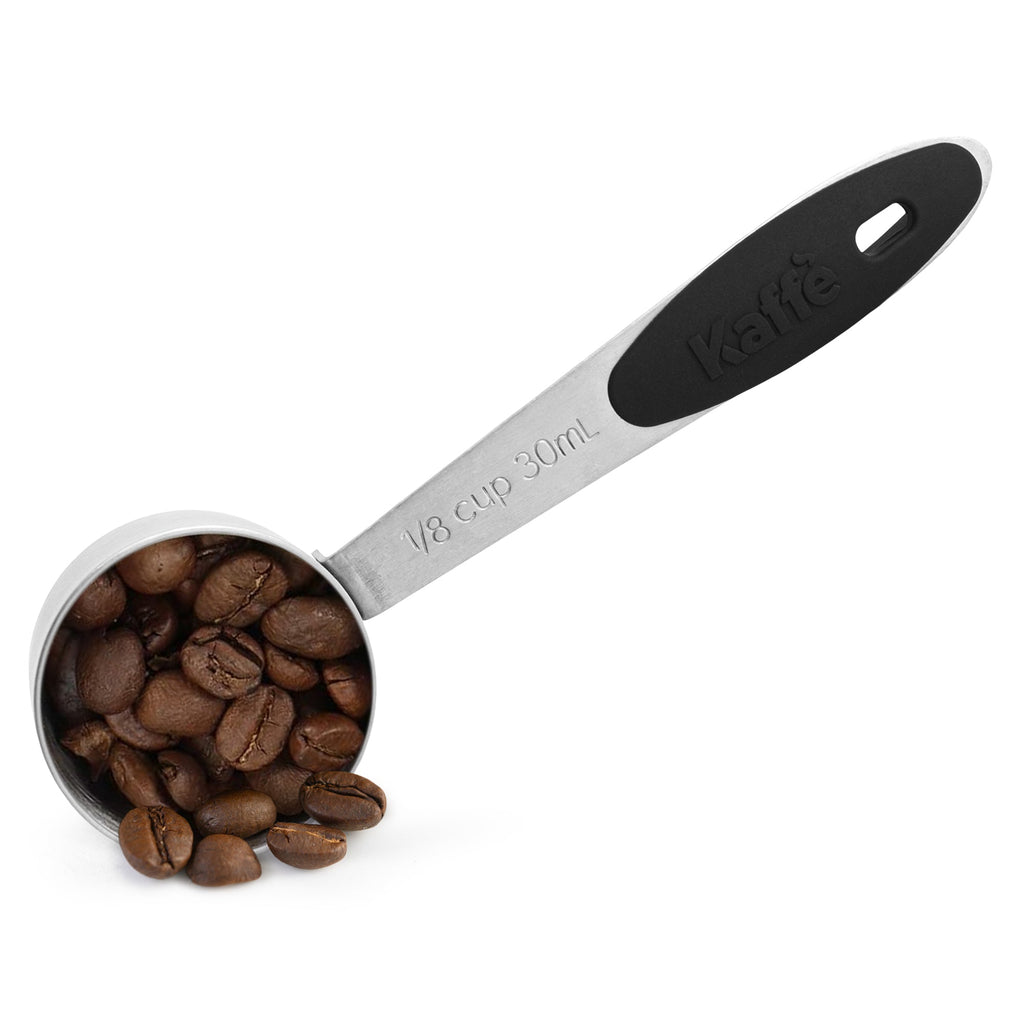Stainless Steel Coffee Scoop with Silicone Handle – 2 Tablespoons (1/8 Cup)