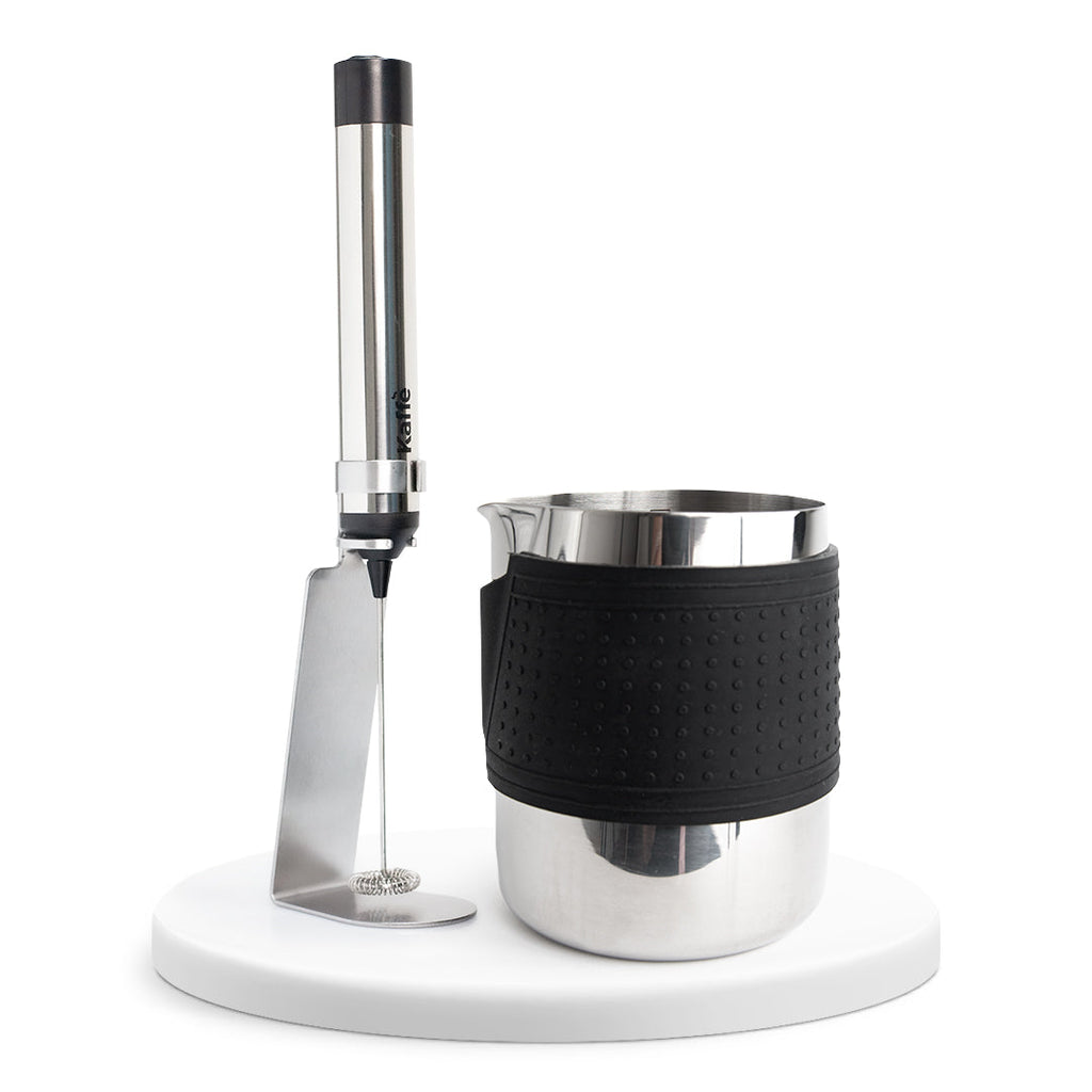 Frothing Basics Kit – Handheld Milk Frother & 20 oz Frothing Pitcher