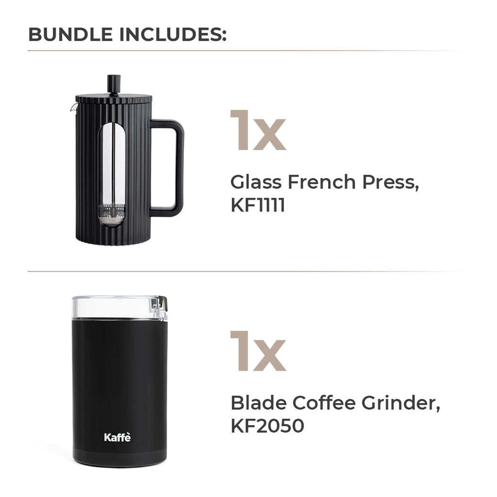 French Press Essentials Bundle – Black