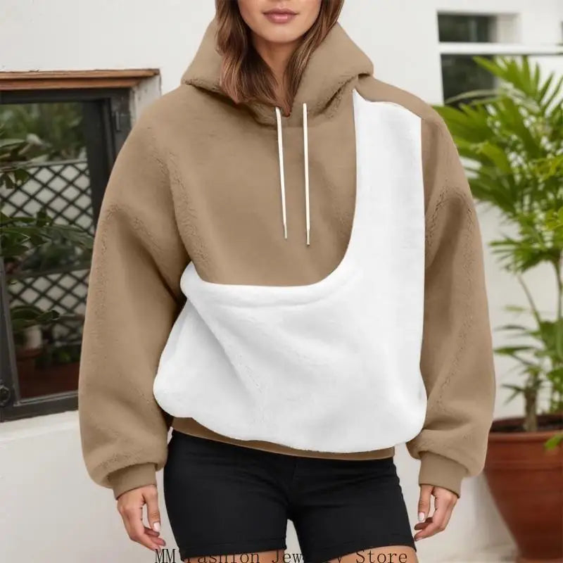 Women's Color Block Pet Sling Hoodie