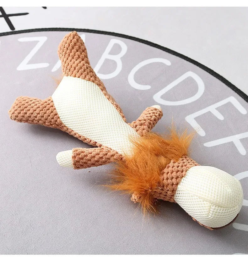 Plush Animal Squeaky Dog Toy