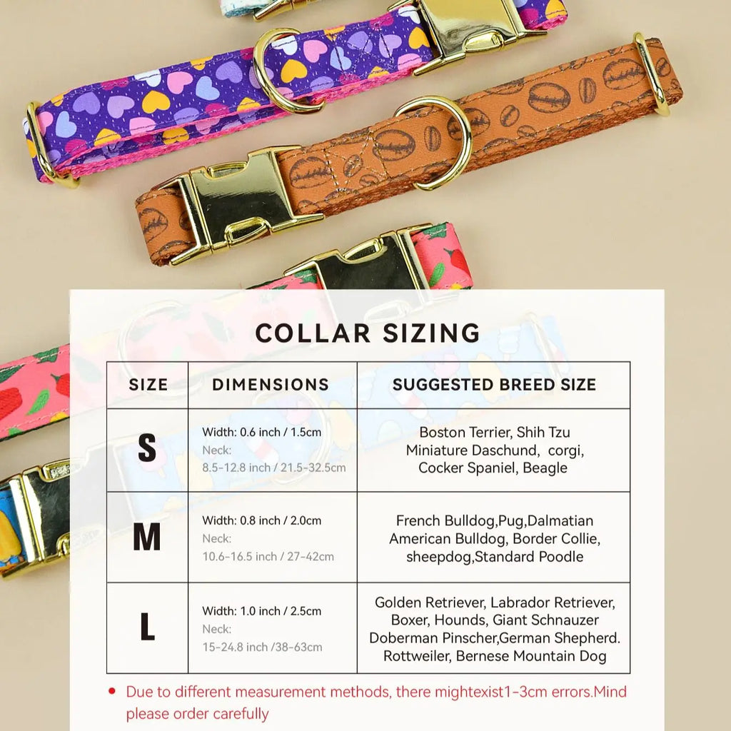 Quick-Release Printed Dog Collar