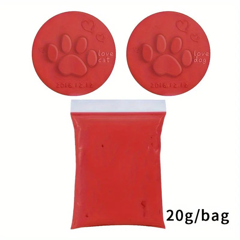 Pet Paw Print Keepsake Clay Kit
