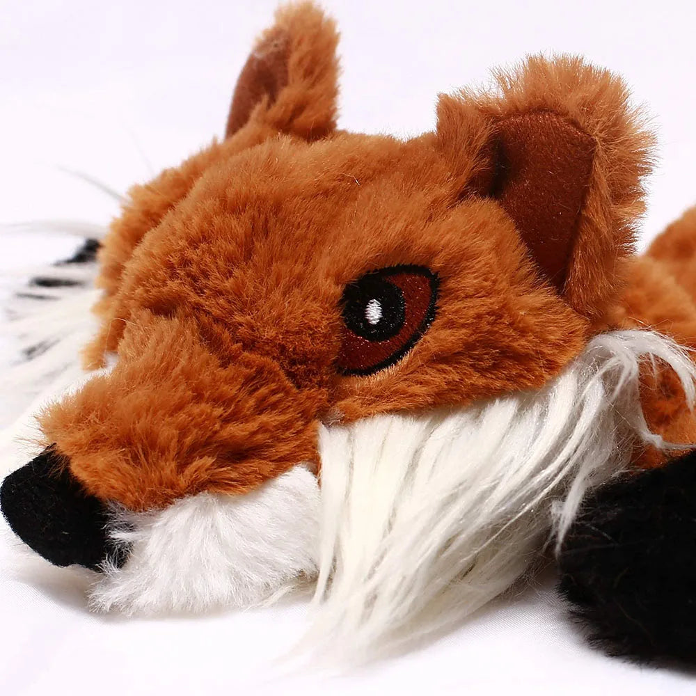 Flat No-Stuffing Squeaky Animal Dog Toy