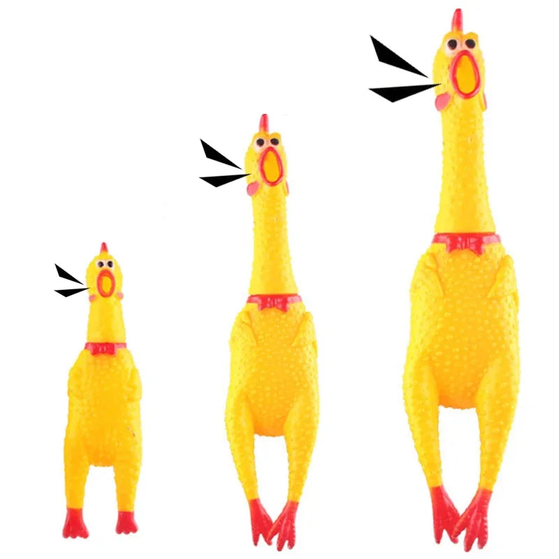 Screaming Chicken Dog Chew Toy