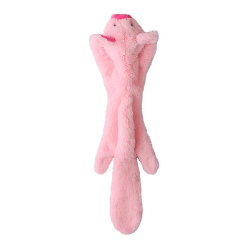 Flat No-Stuffing Squeaky Animal Dog Toy